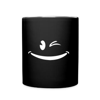 S’il y a un smile blanc - Mug uni - noir - Devant