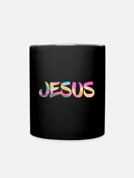 Jesus - Full Colour Mug - black