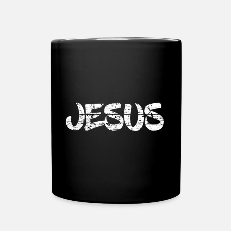 Jesus - Tasse einfarbig - Schwarz