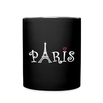 Paris - Mug uni - noir - Devant