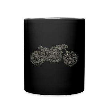 Bikers stuff Cafe Racer - Full Colour Mug - black - Front