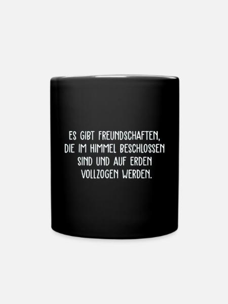 Schicksalsfreundschaften - Tasse einfarbig - Schwarz