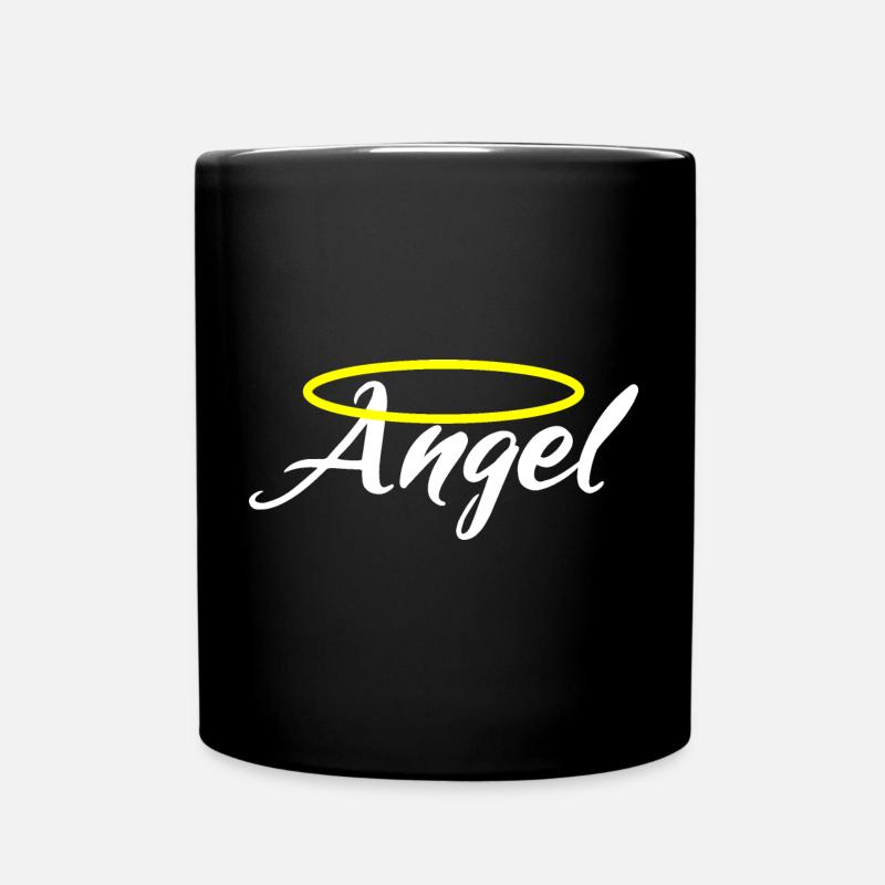 Ich bin ein Engel - Angel - Tasse einfarbig - Schwarz