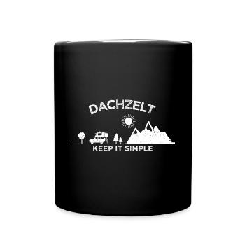 Roof tent gift idea | Car Tent Gift - Full Colour Mug - black - Front