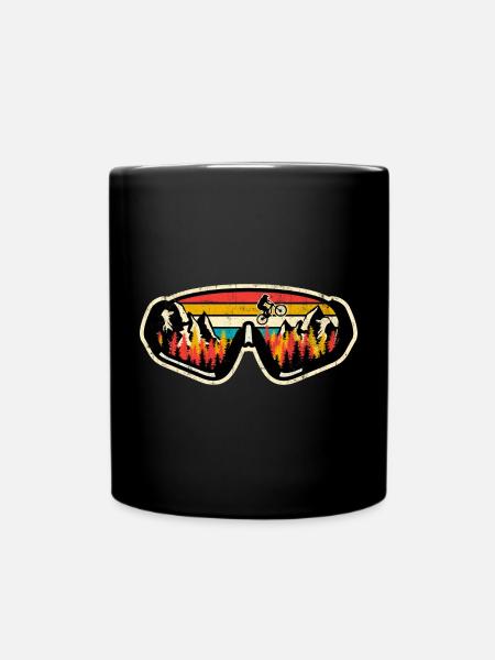 Lunettes de natation rétro MTB Sunset - Mug uni - noir