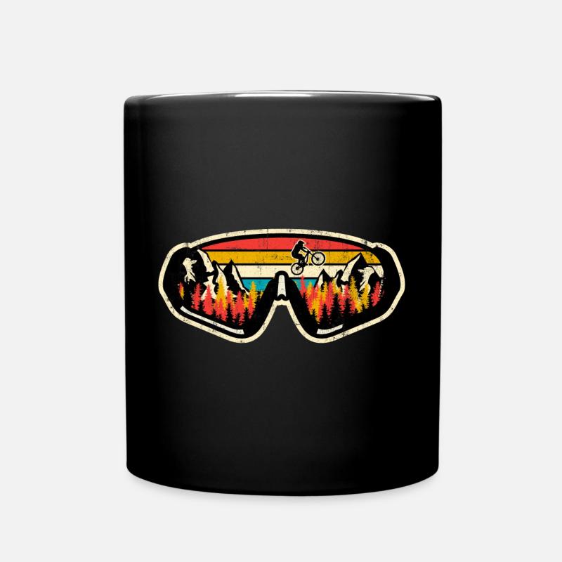 Lunettes de natation rétro MTB Sunset - Mug uni - noir