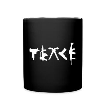PEACE Weapons Typography Street Art - Full Colour Mug - black - Front