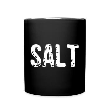 Salt Costume - Couple Salt And Pepper Costume - Tasse einfarbig - Schwarz - Vorne