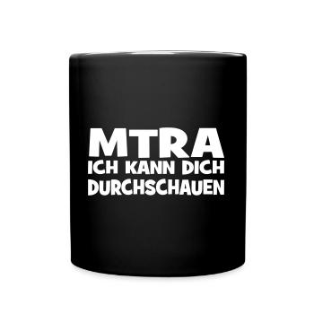 MTRA - Tasse einfarbig - Schwarz - Vorne