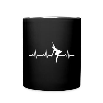 Ballet Heartbeat - Full Colour Mug - black - Front