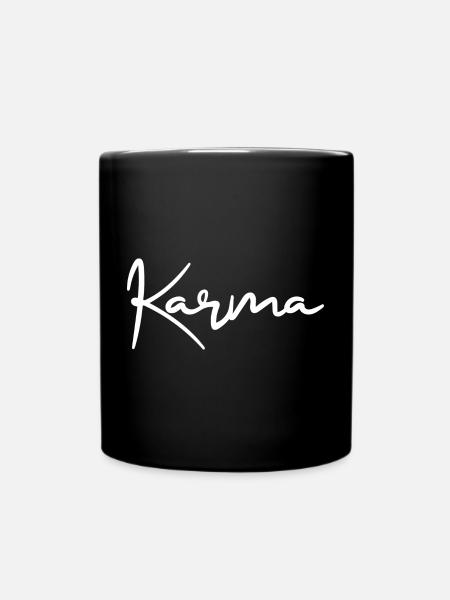 Karma - Tasse einfarbig - Schwarz
