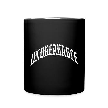 unbreakable unstoppable indomitable gym illegal - Tasse einfarbig - Schwarz - Vorne