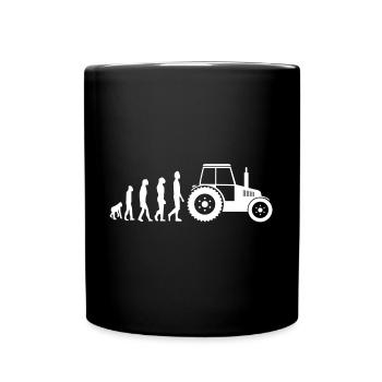 Tractor Agriculture Evolution Agriculture - Full Colour Mug - black - Front