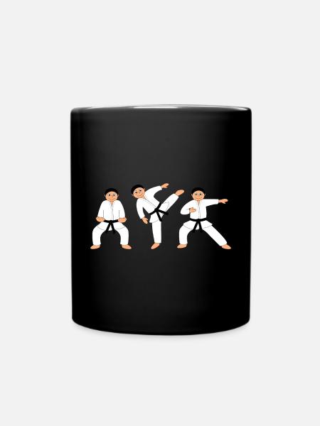 Combattants de karaté – Motif drôle d’arts martiaux - Mug uni - noir