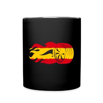 Drapeau du sport automobile espagnol - Mug uni - noir - Devant