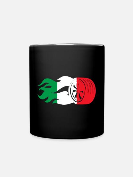 Drapeau du sport automobile italien - Mug uni - noir