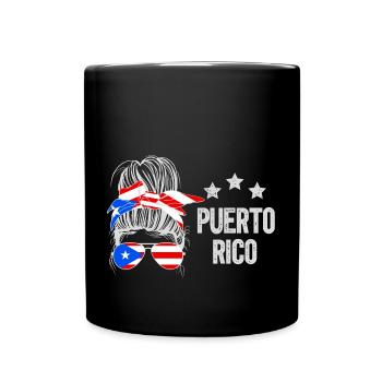 Puerto Rico - Tasse einfarbig - Schwarz - Vorne