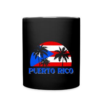 Puerto Rico - Tasse einfarbig - Schwarz - Vorne