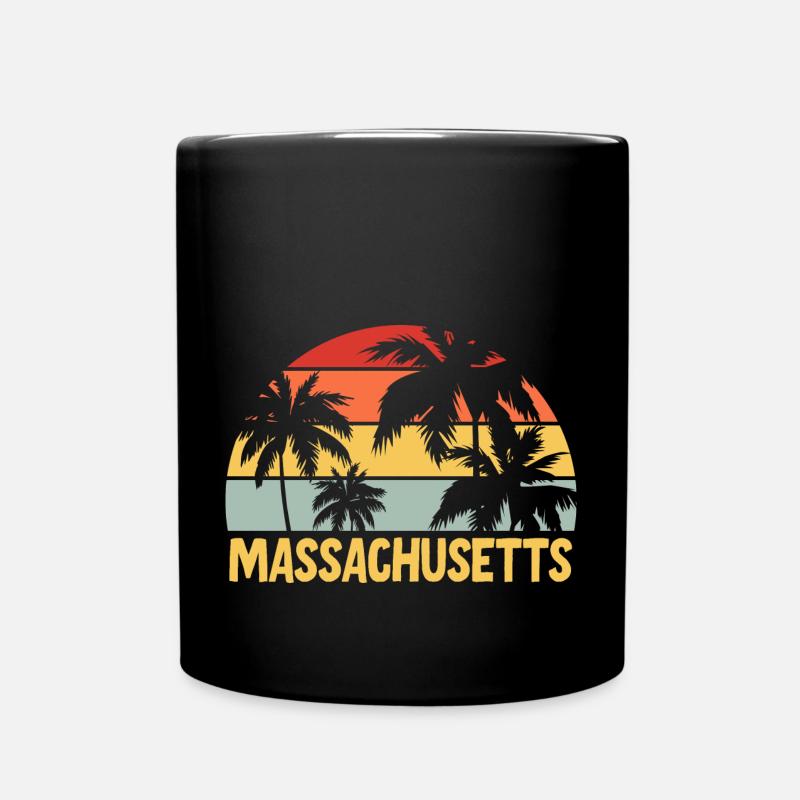 Massachusetts - Mug uni - noir