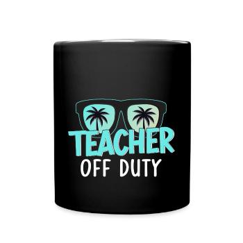 Enseignant hors service Lehrer außer Dienst - Mug uni - noir - Devant