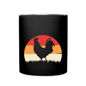 Hühnerflüsterer Chuchoteur de poulet - Mug uni - noir - Devant