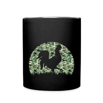 Hühnerflüsterer Chuchoteur de poulet - Mug uni - noir - Devant