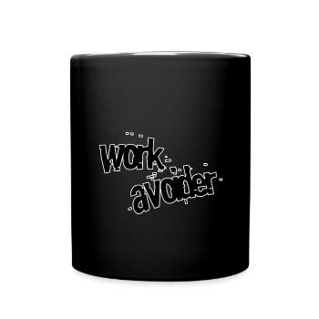 Éviteur de travail - Mug uni - noir - Devant