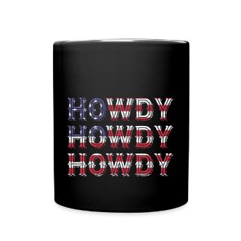 Howdy Country Southern Rodeo - Full Colour Mug - black - Front