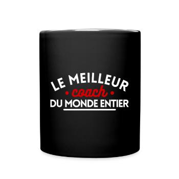 Le meilleur coach du monde entier - Mug uni - noir - Devant