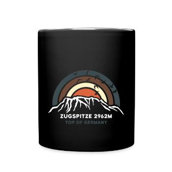 Zugspitze Garmisch Partenkirchen Hiking Souvenir - Full Colour Mug - black - Front