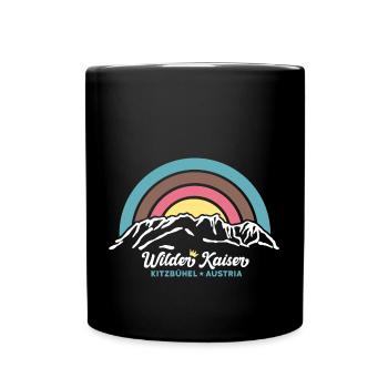Wilder Kaiser Kaiserkrone Kitzbühel Tirol Wandern - Tasse einfarbig - Schwarz - Vorne