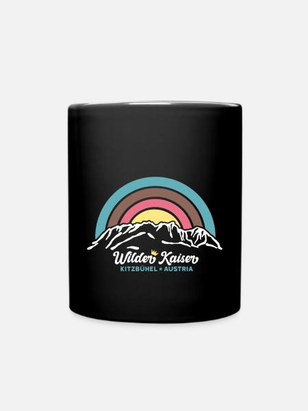 Wilder Kaiser Kaiserkrone Kitzbühel Tirol Wandern - Tasse einfarbig - Schwarz