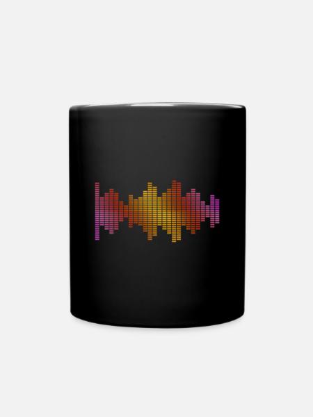 Equalizer Musik Dj - Tasse einfarbig - Schwarz