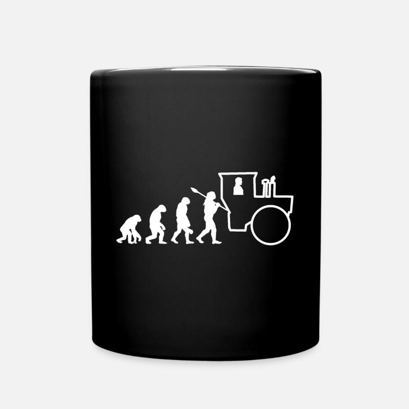 Unimog - Evolution - Oldtimer - Offroad - MB Trac - Tasse einfarbig - Schwarz