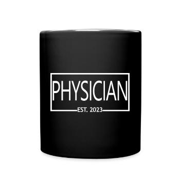 Médecin Est. 2023 Étudiant médecin diplômé - Mug uni - noir - Devant