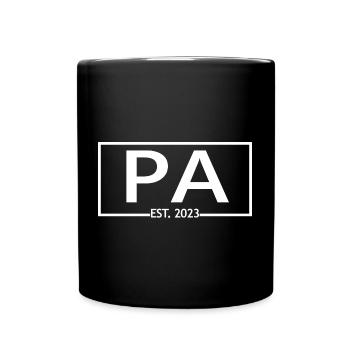 PA Est. 2023 Graduate Physician Assistant Geschenk - Tasse einfarbig - Schwarz - Vorne