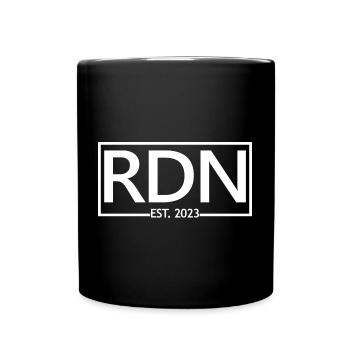 RDN Est. 2023 Diététiste Nutritionniste - Mug uni - noir - Devant