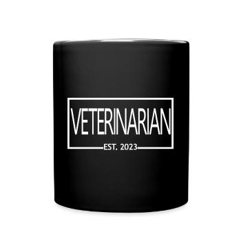 Vétérinaire Est. 2023 Vétérinaire diplômé - Mug uni - noir - Devant