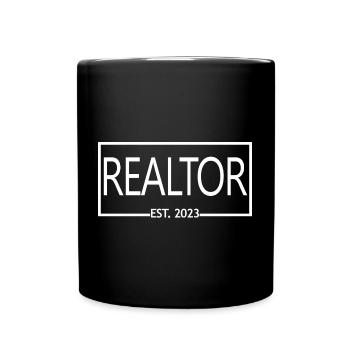 Realtor Est. 2023 Fier Realtor Cadeau Hommes & Femmes - Mug uni - noir - Devant
