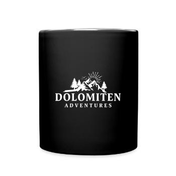 Gebirge Dolomiten Italien Naturliebhaber Wandern - Tasse einfarbig - Schwarz - Vorne