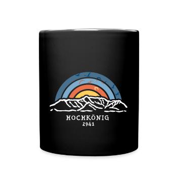 Hochkönig Tirol Trail Wandern Skigebiet Souvenir - Tasse einfarbig - Schwarz - Vorne