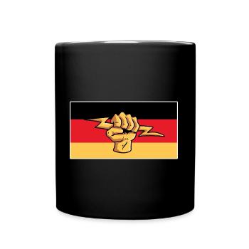 Elektriker Strom Elektrizität Elektrotechnik - Tasse einfarbig - Schwarz - Vorne