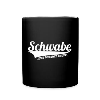 Schwabe - Schwäbisch - Tasse einfarbig - Schwarz - Vorne