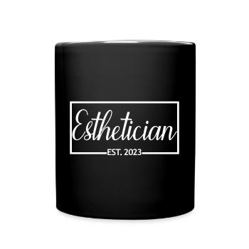 Esthéticienne Est. Cadeau d'esthéticienne diplômée 2023 - Mug uni - noir - Devant