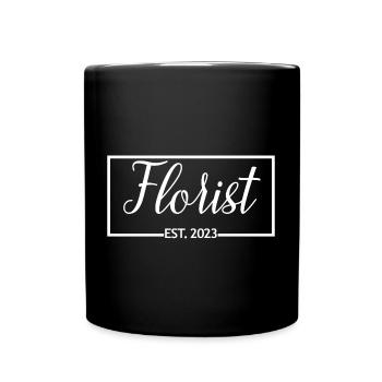Florist Est. 2023 Graduated Florist Student Gift - Tasse einfarbig - Schwarz - Vorne