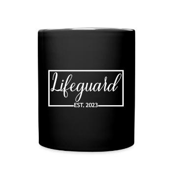 Lifeguard Est. 2023 Graduated Lifeguard Student - Full Colour Mug - black - Front