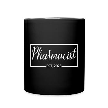 Pharmacist Est. 2023 Graduated Pharmacist Student - Full Colour Mug - black - Front