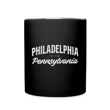 Philadelphia - Full Colour Mug - black - Front