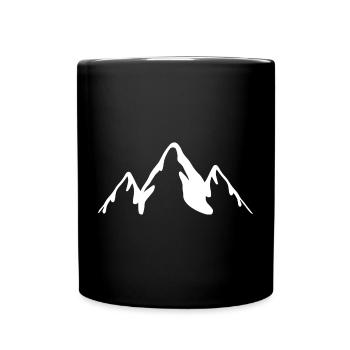 White Mountains - Full Colour Mug - black - Front