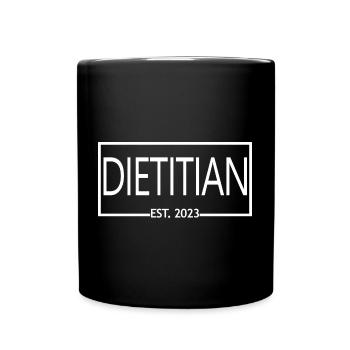 Diététiste Est. 2023 Étudiant diététiste diplômé - Mug uni - noir - Devant